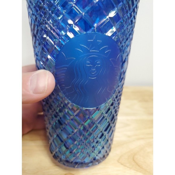 NWT Starbucks 16oz “JEWELED AZURE” Blue Grande - Picture 3 of 8